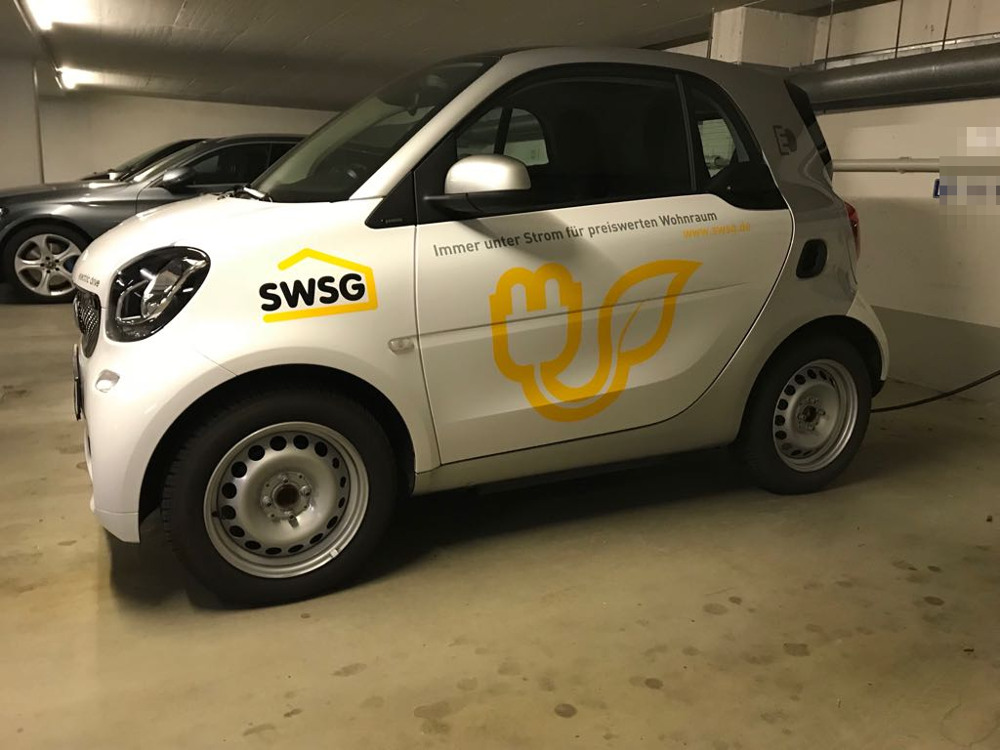 Fahrzeugbeschriftung Stuttgart SWSG